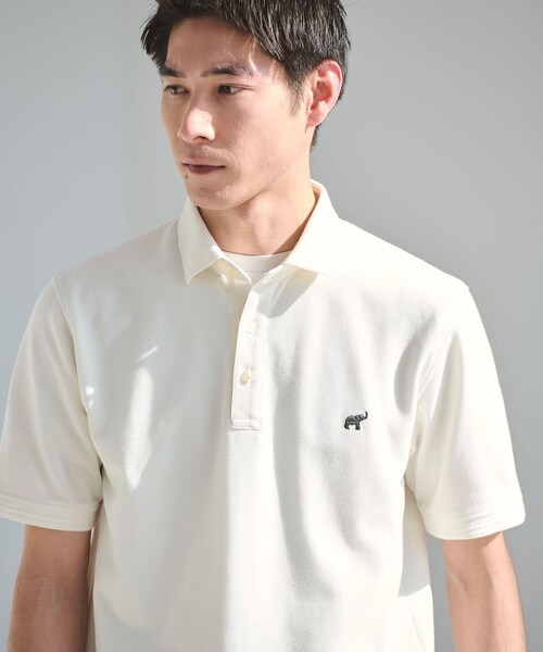 green label relaxing（グリーンレーベルリラクシング）の「【WEB限定】ドライクリーン 半袖 ポロシャツ -吸水速乾・抗菌-（ポロシャツ・メンズ・ネイビー/オフホワイト/ターコイズブルー/グレー/ロイヤルブルー/ダークグレー/ブラウン/ブラック・XXL/XL/L/M/S）」の14枚目の写真