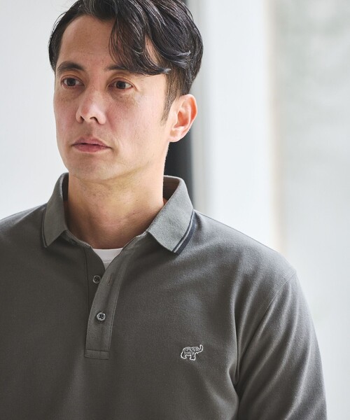 green label relaxing（グリーンレーベルリラクシング）の「【WEB限定】ドライクリーン 半袖 ポロシャツ -吸水速乾・抗菌-（ポロシャツ・メンズ・ネイビー/オフホワイト/ターコイズブルー/グレー/ロイヤルブルー/ダークグレー/ブラウン/ブラック・XXL/XL/L/M/S）」の16枚目の写真