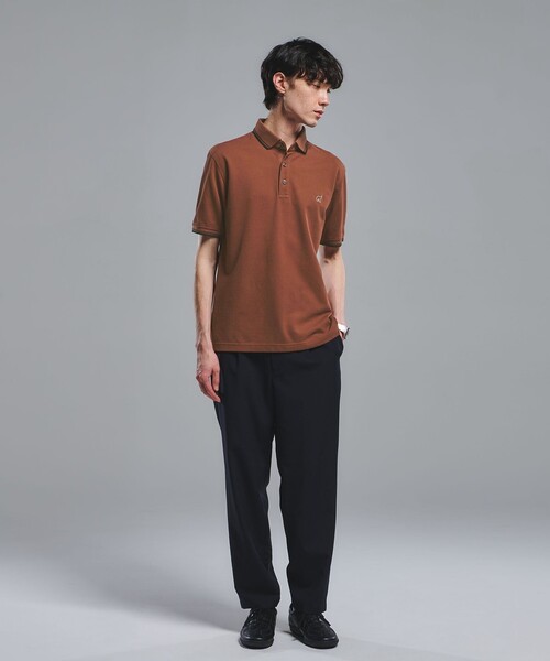 green label relaxing（グリーンレーベルリラクシング）の「【WEB限定】ドライクリーン 半袖 ポロシャツ -吸水速乾・抗菌-（ポロシャツ・メンズ・ネイビー/オフホワイト/ターコイズブルー/グレー/ロイヤルブルー/ダークグレー/ブラウン/ブラック・XXL/XL/L/M/S）」の18枚目の写真