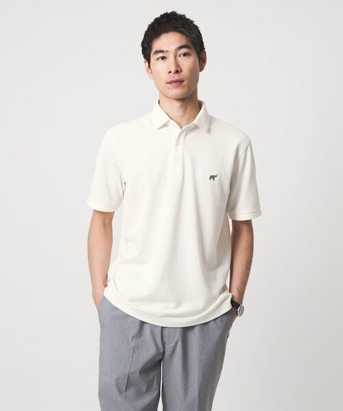 green label relaxing（グリーンレーベルリラクシング）の「【WEB限定】ドライクリーン 半袖 ポロシャツ -吸水速乾・抗菌-（ポロシャツ・メンズ・ネイビー/オフホワイト/ターコイズブルー/グレー/ロイヤルブルー/ダークグレー/ブラウン/ブラック・XXL/XL/L/M/S）」の21枚目の写真