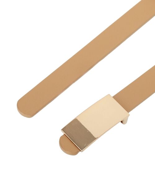 AMERICAN HOLIC(アメリカンホリック)の「スクエアメタルパーツベルト(ベルト・レディース・ブラック/ベージュ・FREE)」の6枚目の写真