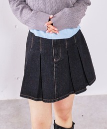 archives | デニムプリーツミニスカート(デニムスカート)