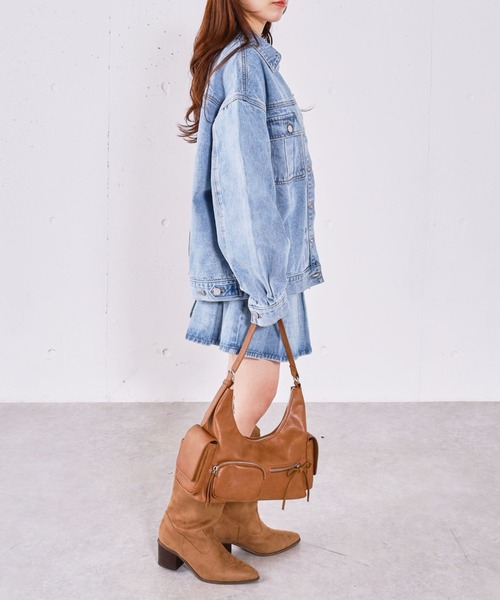 archives（アルシーヴ）の「デニムプリーツミニスカート（デニムスカート・レディース・ブルー/ブラック・SMALL/MEDIUM）」の22枚目の写真