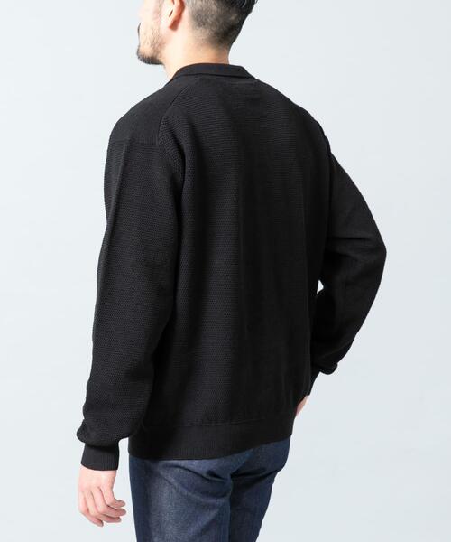 URBAN RESEARCH ROSSO MEN（アーバンリサーチロッソメン）の「『WEB限定』変形カノコスキッパーニットポロ（ニット/セーター・メンズ・ライトグレー/ネイビー/ブラック・LARGE/MEDIUM）」の5枚目の写真