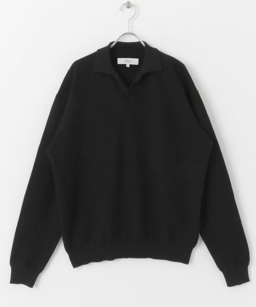 URBAN RESEARCH ROSSO MEN（アーバンリサーチロッソメン）の「『WEB限定』変形カノコスキッパーニットポロ（ニット/セーター・メンズ・ライトグレー/ネイビー/ブラック・LARGE/MEDIUM）」の8枚目の写真