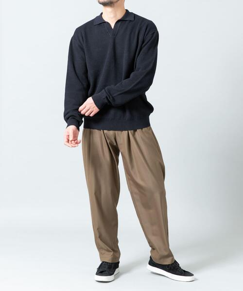 URBAN RESEARCH ROSSO MEN（アーバンリサーチロッソメン）の「『WEB限定』変形カノコスキッパーニットポロ（ニット/セーター・メンズ・ライトグレー/ネイビー/ブラック・LARGE/MEDIUM）」の16枚目の写真