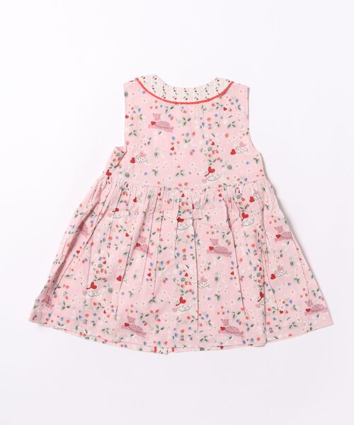 Cath Kidston（キャスキッドソン）の「キッズ ラウンドカラー ノースリーブ ワンピース Puppy Floral（ワンピース・キッズ・ピンク・122/110/98）」の8枚目の写真