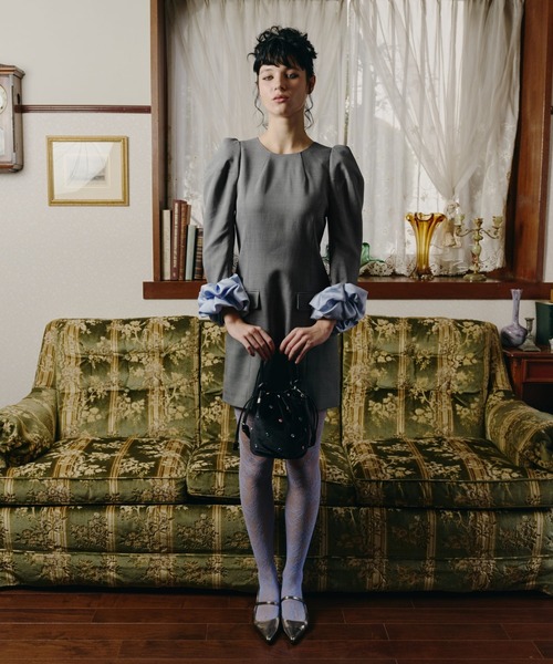 ANDRESD（アンドレスド）の「ビジューバケットバッグ / bijou bucket bag（ハンドバッグ・レディース・ブラック系1・FREE）」の6枚目の写真