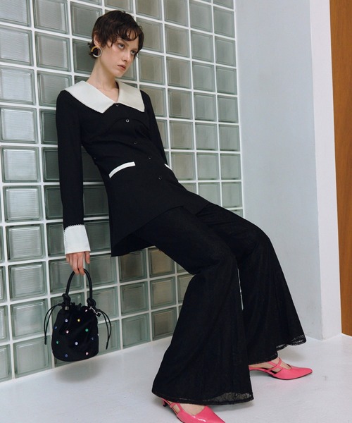 ANDRESD（アンドレスド）の「ビジューバケットバッグ / bijou bucket bag（ハンドバッグ・レディース・ブラック系1・FREE）」の13枚目の写真