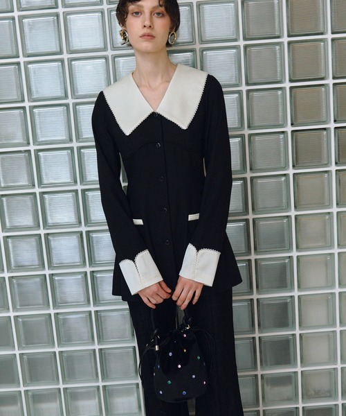 ANDRESD（アンドレスド）の「ビジューバケットバッグ / bijou bucket bag（ハンドバッグ・レディース・ブラック系1・FREE）」の12枚目の写真