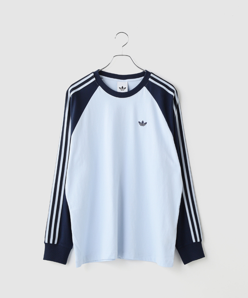 adidas Originals（アディダスオリジナルス）の「adidas originals / アディダス オリジナルス BC LS CALI TEE（Tシャツ/カットソー・メンズ・ネイビー/アイボリー・MEDIUM/LARGE）」の2枚目の写真