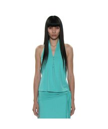 PARTIMENTO WOMEN（パルティメントウィメン）の「PWC ボタンアップジャージホルターネックトップ_8カラー（Tシャツ/カットソー）」