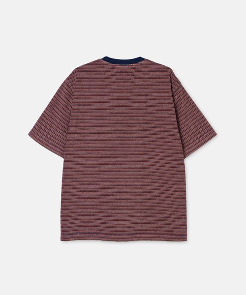 SEAGREEN（シーグリーン）の「SEAGREEN(シーグリーン) PILE BORDER T-SHIRT（Tシャツ/カットソー・メンズ・イエロー/ネイビー・4/3/2）」の3枚目の写真
