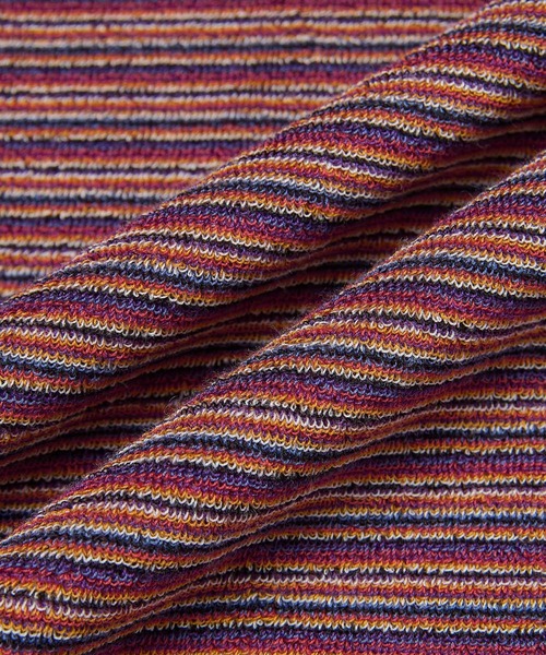 SEAGREEN（シーグリーン）の「SEAGREEN(シーグリーン) PILE BORDER T-SHIRT（Tシャツ/カットソー・メンズ・イエロー/ネイビー・4/3/2）」の4枚目の写真