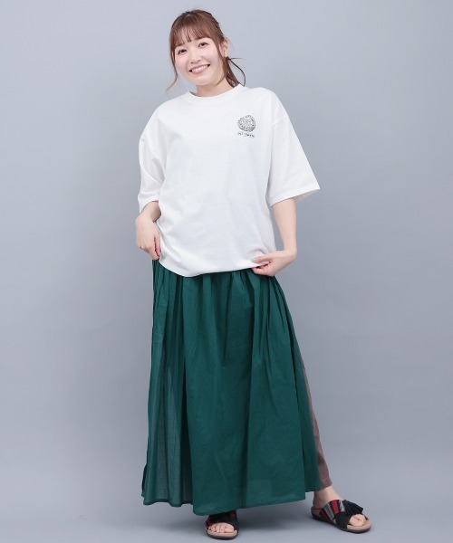 チチカカ（チチカカ）の「ロングバイカラー　パンツスカート（その他パンツ・レディース・ブラック/ネイビー/グリーン・FREE）」の5枚目の写真