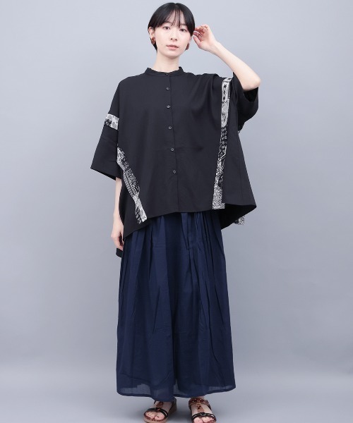 チチカカ（チチカカ）の「ロングバイカラー　パンツスカート（その他パンツ・レディース・ブラック/ネイビー/グリーン・FREE）」の6枚目の写真