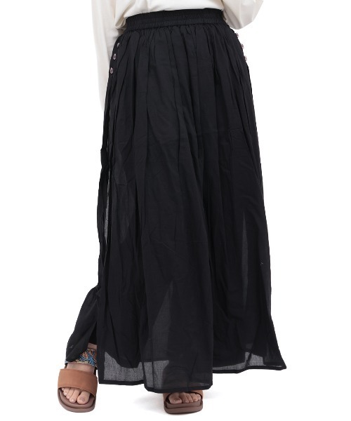 チチカカ（チチカカ）の「ロングバイカラー　パンツスカート（その他パンツ・レディース・ブラック/ネイビー/グリーン・FREE）」の7枚目の写真