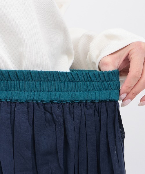 チチカカ（チチカカ）の「ロングバイカラー　パンツスカート（その他パンツ・レディース・ブラック/ネイビー/グリーン・FREE）」の13枚目の写真