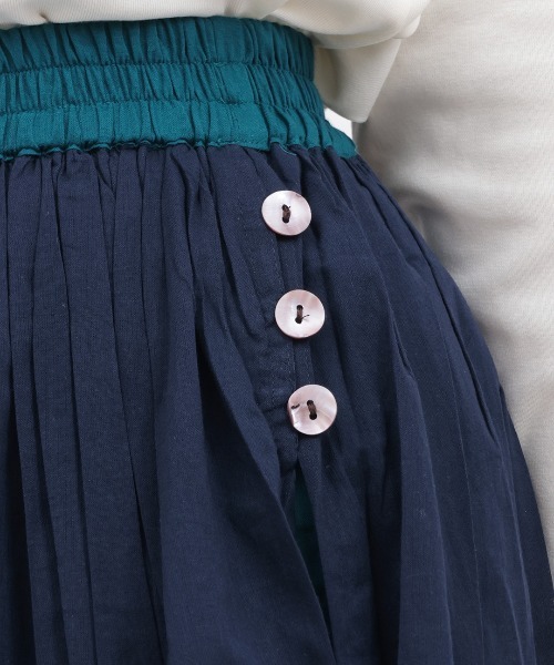 チチカカ（チチカカ）の「ロングバイカラー　パンツスカート（その他パンツ・レディース・ブラック/ネイビー/グリーン・FREE）」の14枚目の写真