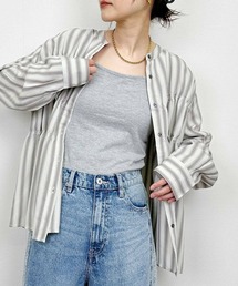 Lo-Fi（ローファイ）の「【WEB限定】ストライプシャーリングシャツ（シャツ/ブラウス）」