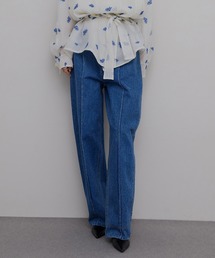 Ameri | JAPAN MADE CURVE DENIM PANTS(デニムパンツ)