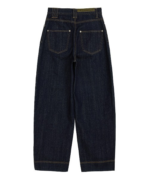Ameri（アメリ）の「JAPAN MADE CURVE DENIM PANTS（デニムパンツ・レディース・インディゴブルー/ブルー・23inch/26inch/25inch/24inch）」の12枚目の写真