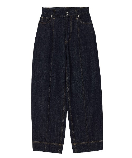 Ameri（アメリ）の「JAPAN MADE CURVE DENIM PANTS（デニムパンツ・レディース・インディゴブルー/ブルー・23inch/26inch/25inch/24inch）」の8枚目の写真