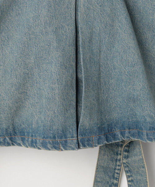 GANNI（ガニー）の「GANNI/ガニー Tint Rigid Denim Jacket / A1010057 / フロントリボン デニムジャケット（デニムジャケット・レディース・サックスブルー・36）」の9枚目の写真