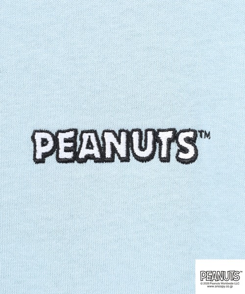 PEANUTS(ピーナッツ)の「PEANUTS コミック柄プリントヘビーウェイトドロップショルダーT(Tシャツ/カットソー・メンズ・オフホワイト/サックスブルー系/ブラック・M/L/LL)」の13枚目の写真