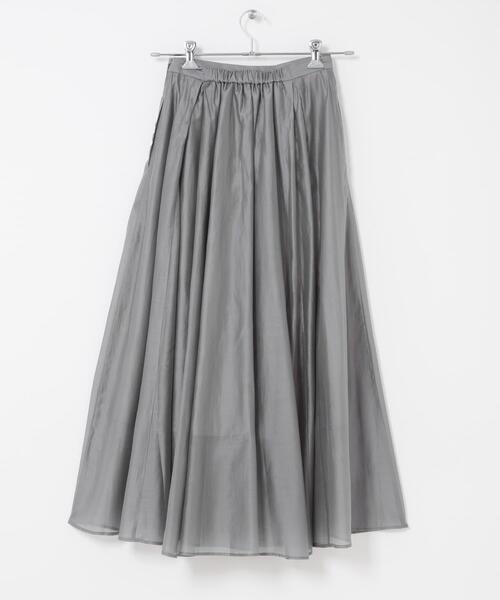KBF（ケイビーエフ）の「タックフレアシアースカート（スカート・レディース・グレー/ブラック・ONE）」の13枚目の写真