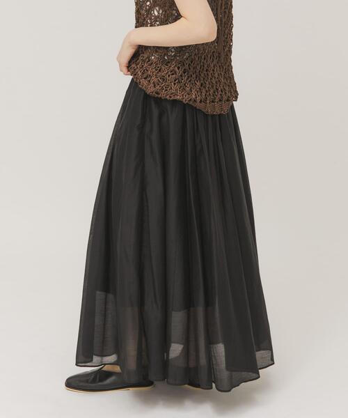 KBF（ケイビーエフ）の「タックフレアシアースカート（スカート・レディース・グレー/ブラック・ONE）」の17枚目の写真