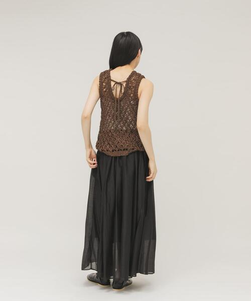 KBF（ケイビーエフ）の「タックフレアシアースカート（スカート・レディース・グレー/ブラック・ONE）」の21枚目の写真