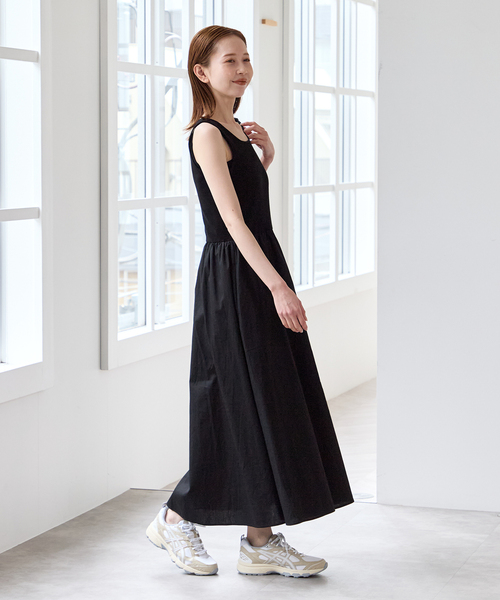 U by SPICK&SPAN（ユーバイスピックアンドスパン）の「リブタンクドッキングワンピース（ワンピース・レディース・ブラウン/ブラック・FREE）」の12枚目の写真