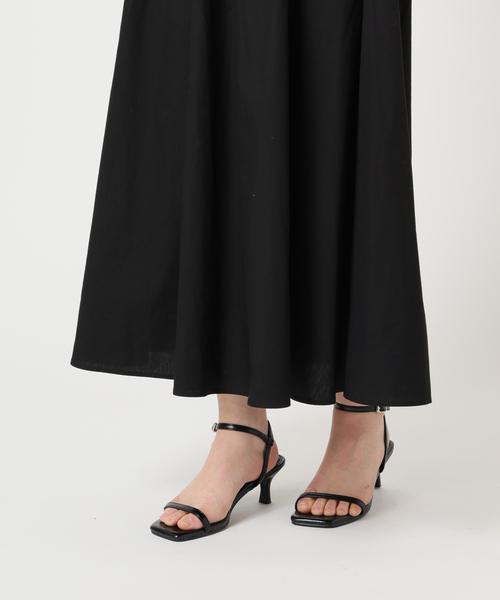 U by SPICK&SPAN（ユーバイスピックアンドスパン）の「リブタンクドッキングワンピース（ワンピース・レディース・ブラウン/ブラック・FREE）」の5枚目の写真