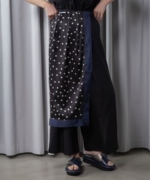MARECHAL TERRE（マルシャルテル）の「スカーフ風ラップスカート×タックパンツ（その他パンツ）」