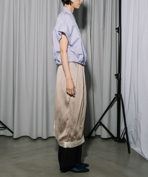 MARECHAL TERRE(マルシャルテル)の「スカーフ風ラップスカート×タックパンツ(その他パンツ・レディース・ホワイト系その他/ライトブルー/ブラック系その他/ベージュ・MEDIUM)」の17枚目の写真