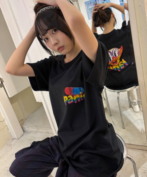 MILKBOY(ミルクボーイ)の「PANIC CLOWN Tシャツ(Tシャツ/カットソー・レディース・A/B・L/M)」の2枚目の写真