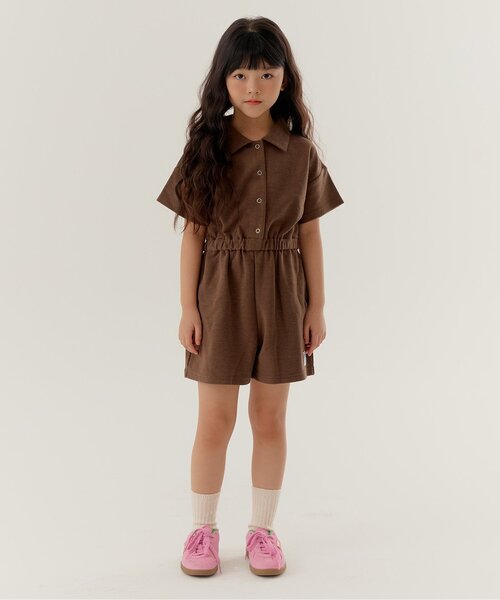 BREEZE(ブリーズ)の「【WEB限定】KUDOZ.B パイルオールインワン(つなぎ/オールインワン・キッズ・グレー/ブラウン・90/100/110/120/130/140)」の12枚目の写真