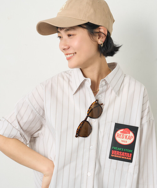 RED KAP × FREAK'S STORE/レッドキャップ 別注 ストライプバックリボン