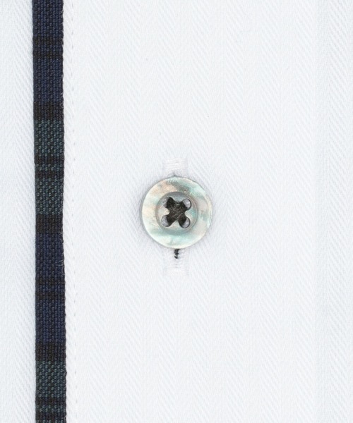 TOKYO SHIRTS(トウキョウシャツ)の「【超形態安定】【吸水速乾】 形態安定ノンアイロン ボタンダウン 長袖ビジネスワイシャツ(ビジネスシャツ・メンズ・グリーン・首回り43cm-裄丈86cm/首回り43cm-裄丈82cm/首回り42cm-裄丈86cm/首回り41cm-裄丈86cm/首回り41cm-裄丈82cm/首回り39cm-裄丈84cm/首回り42cm-裄丈82cm/首回り39cm-裄丈80cm/首回り37cm-裄丈84cm/首回り37cm-裄丈80cm)」の4枚目の写真