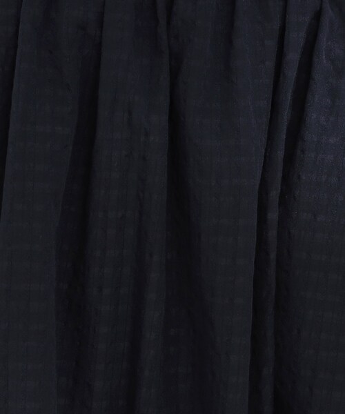 SHOO・LA・RUE（シューラルー）の「【セットアップ可/洗濯機可/S-LL】軽やかに揺れる サッカーチェック フレアスカート（スカート・レディース・ネイビー系1/ホワイト系4/チャコールグレー・02/01/04/03）」の18枚目の写真