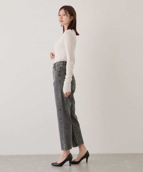 Jayro(ジャイロ)の「デニムストレートパンツ(デニムパンツ・レディース・ブラック系その他/サックスブルー・M)」の10枚目の写真