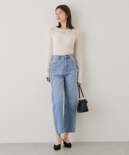 Jayro(ジャイロ)の「デニムストレートパンツ(デニムパンツ・レディース・ブラック系その他/サックスブルー・M)」の16枚目の写真