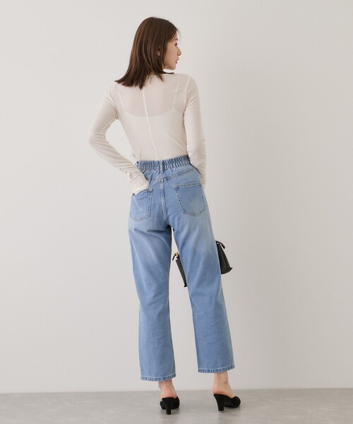 Jayro(ジャイロ)の「デニムストレートパンツ(デニムパンツ・レディース・ブラック系その他/サックスブルー・M)」の18枚目の写真