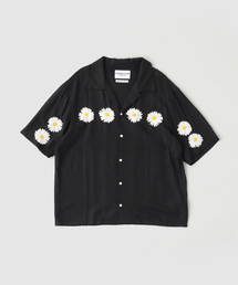 EDIFICE | NOMARHYTHM TEXTILE Flower Embroidery オープンカラー ショートスリーブ シャツ(シャツ/ブラウス)