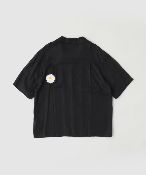 EDIFICE（エディフィス）の「NOMARHYTHM TEXTILE Flower Embroidery オープンカラー ショートスリーブ シャツ（シャツ/ブラウス・メンズ・ブラック/ブラウン系その他・3/4）」の5枚目の写真