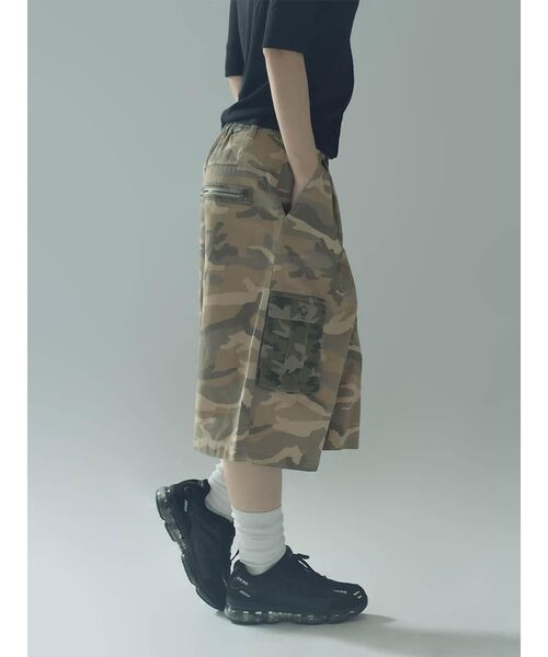 :ETHROF(イーサオブ)の「CAMOUFLAGE CARGO HALF PANTS(その他パンツ・レディース・ベージュ・MEDIUM)」の4枚目の写真