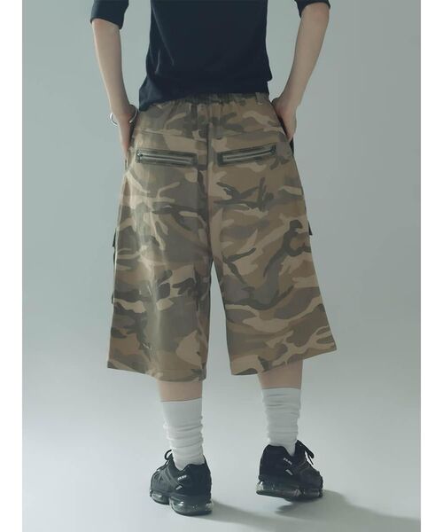 :ETHROF(イーサオブ)の「CAMOUFLAGE CARGO HALF PANTS(その他パンツ・レディース・ベージュ・MEDIUM)」の5枚目の写真