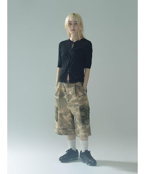 :ETHROF(イーサオブ)の「CAMOUFLAGE CARGO HALF PANTS(その他パンツ・レディース・ベージュ・MEDIUM)」の6枚目の写真
