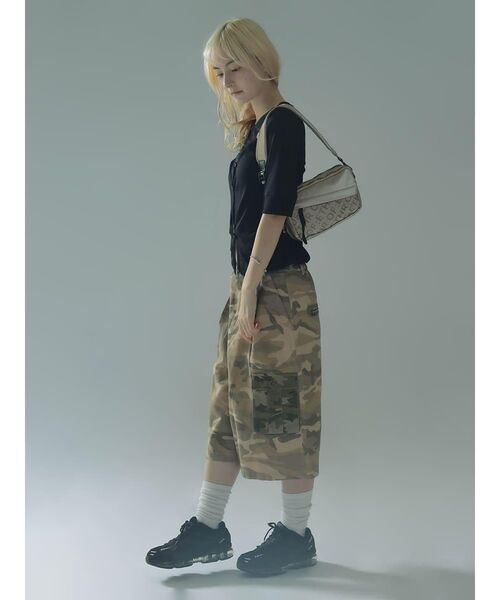 :ETHROF(イーサオブ)の「CAMOUFLAGE CARGO HALF PANTS(その他パンツ・レディース・ベージュ・MEDIUM)」の8枚目の写真